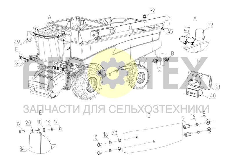 Установка светосигнальных приборов (181.10.17.000-01) (№45 на схеме)